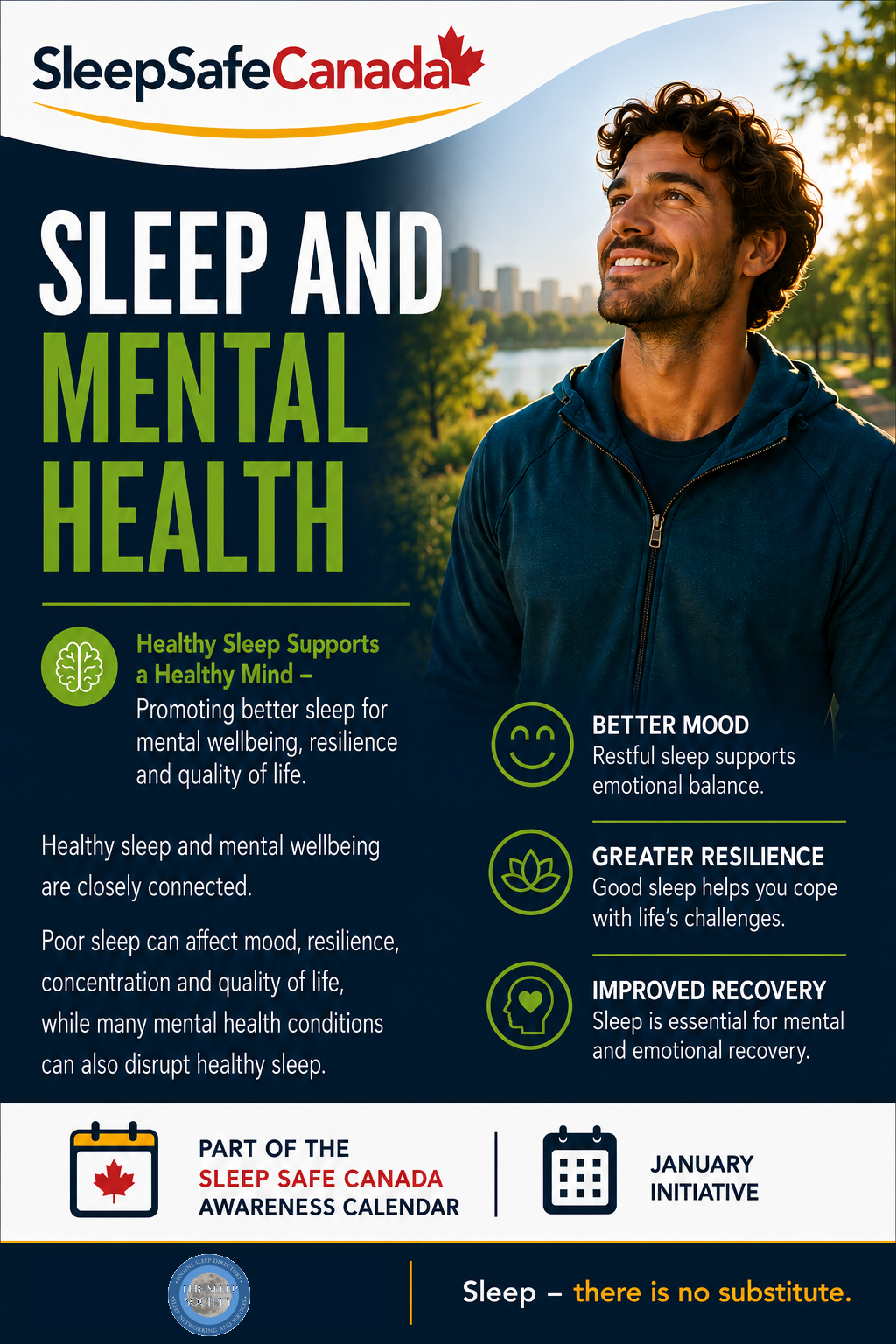Sleep and Mental Health – January initiative poster